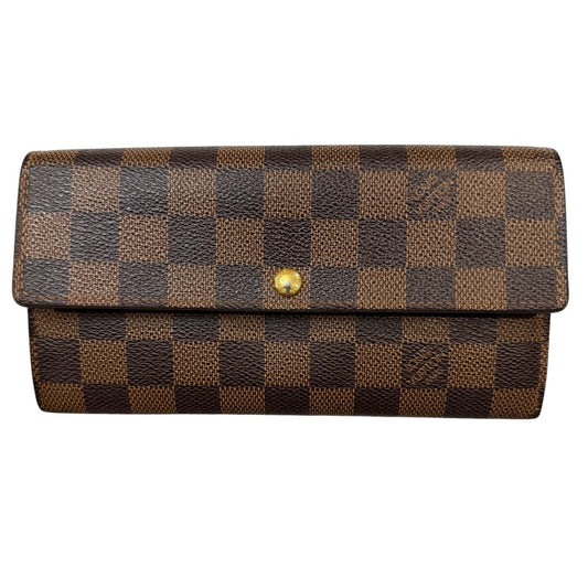 Louis Vuitton Damier Ebene Sarah Long Wallet