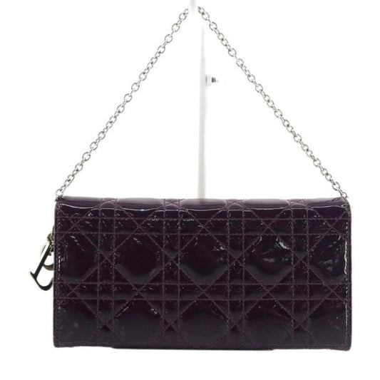 Lady Dior WOC in patent purple. Elegant and Timeless!