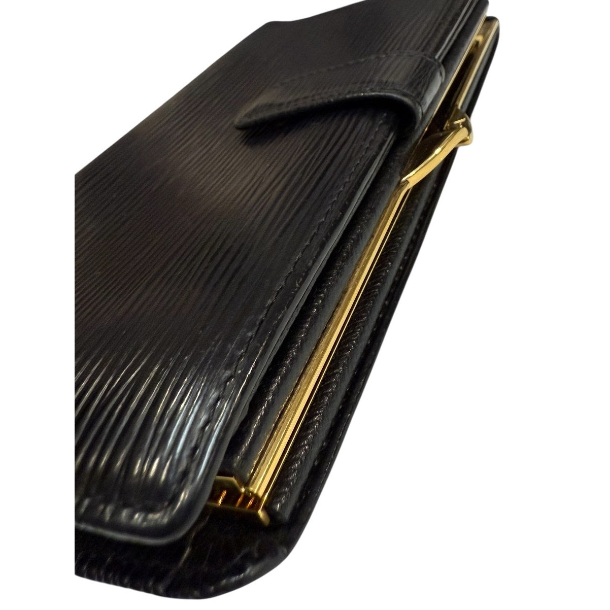Louis Vuitton Long Black Epi Long Wallet